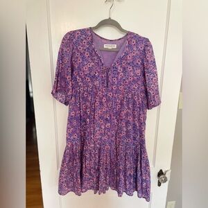 Emerson Fry India Collection Purple Floral Dress